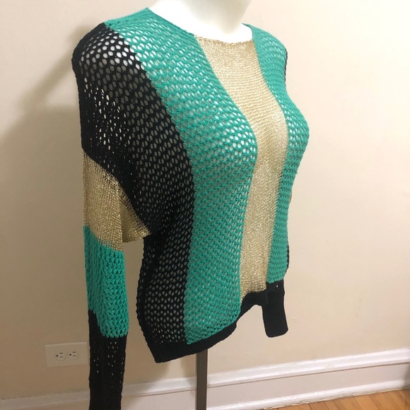 Open knit Akira Chicago Red Label Sweater. - Picture 3 of 4